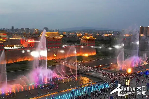 19:30-20:10!大同市永泰门广场音乐喷泉开放时间有调整